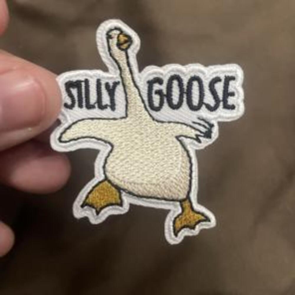 Silly Goose Funny Iron-On Patch